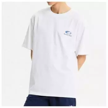 New Balance Short Sleeve Tee Lqj Nbnee22423 10 Uni Runners Club Graphic Short Sleeve Tee Se White series/100