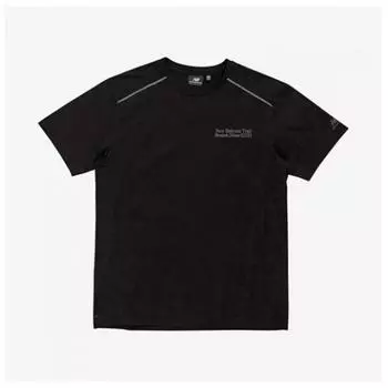 New Balance Short Sleeve Tee Nqj Nbned19313 19 Uni Trail Graphic Short Sleeve Tee Basele Black series/95