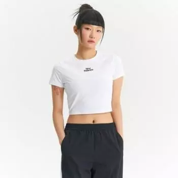 New Balance Sleeve Tee Semi Crop Short Sleeve Tee Nbnee2w422 10 85(S)