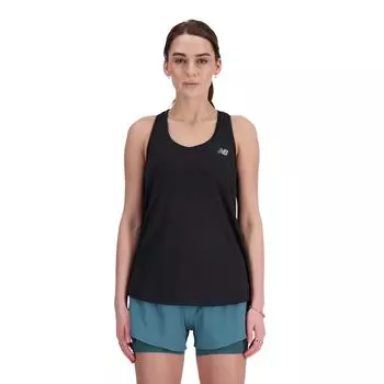 New Balance Sleeveless Athletics Tank Training Black Size L Women s Top, Sports, Yoga, Sweat-Wicking, Quick-Drying, (WT41250), Heather,