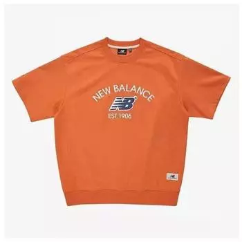 New Balance Спортивная толстовка Uni с коротким рукавом Nbncd22413 80 Orange/95 (M)