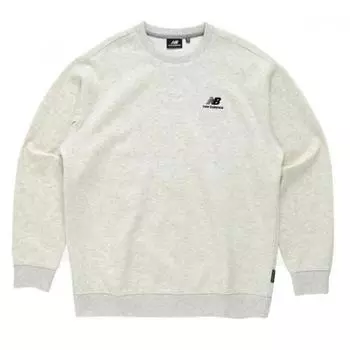 New Balance Свитшот Uni Essential Letter Logo Semi Over F Light gray (105)