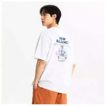 New Balance Tee Lqj Nbnee21523 10 Uni Nb BOy BOstOn ShOrt Sleeve Tee O White series/100