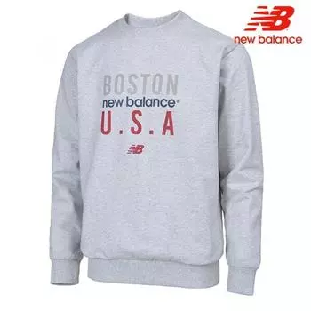 New Balance Толстовка Half Club Nbncab0013 Gr Public Letter Logo Да 100