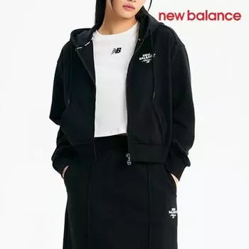 New Balance Толстовка с капюшоном Half Club Zip Up C28 Nbmde1W232 19 W New Essential Hoo S