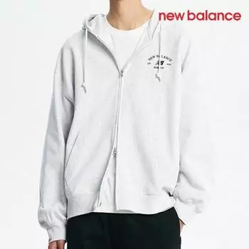 New Balance Толстовка с капюшоном Half Club на молнии H2 Nbmdd4a013 16 Uni Heritage L