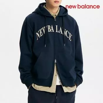 New Balance Толстовка с капюшоном Half Club Zip Up D24 Nbmde11113 59 Uni Heri L