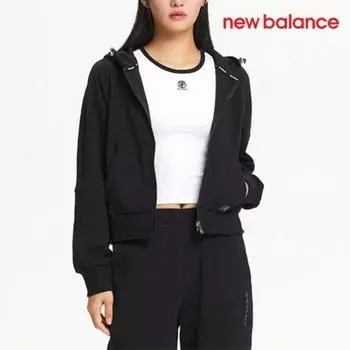 New Balance Толстовка с капюшоном Half Club на молнии D24 Nbmde4W832 19 W Signature Non M