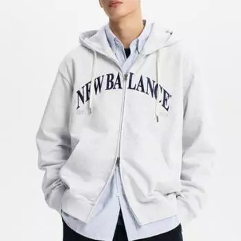 New Balance Толстовка с капюшоном на молнии Rqk Nbmde11113 16 Uni Heritage Hoodie Zip Up S 90