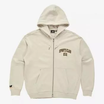 New Balance Толстовка с капюшоном на молнии Cqd Nbmdc32713 35 Street Court Uni Hoodie 90