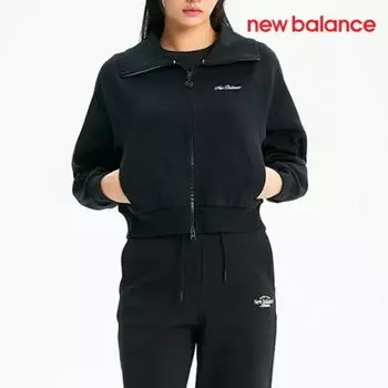 New Balance Толстовка с капюшоном на молнии D24 Nbmde1W202 19 Вт Фирменный воротник с двухсторонней молнией FREE/M