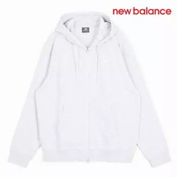 New Balance Толстовка с капюшоном на молнии D23 Nbmdfco103 16 Uni Essential с капюшоном с маленьким логотипом FREE/L