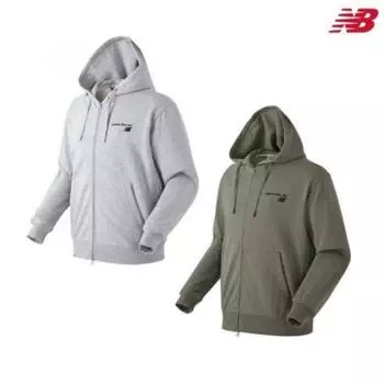 New Balance Толстовка с капюшоном Uni Youthclub на молнии Nbmdcb4023 grey (90)