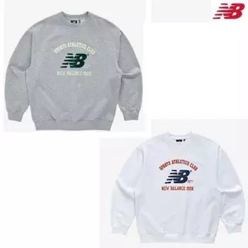 New Balance Толстовка Uni Nb Sports Club с большим логотипом white (90)