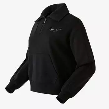 New Balance Толстовка W Brushed Semi Zip Up black (85)