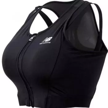 New Balance Укороченный топ с регулируемой молнией спереди nbn9a2W262 red (85)