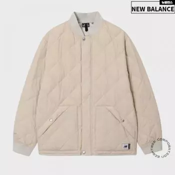 New Balance Uni 24 7 стеганая легкая пуховая куртка-джемпер Nbnpd41903 35 beige/95