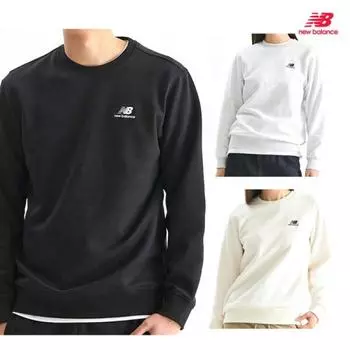 New Balance Uni Basic Small Logo Sweatshirt Standard Fit Nbncd31013 5 Types 1 Pack grey (15)/90S