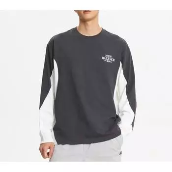 New Balance Uni Bridge Graphic Long Sleeve Tee Semi Overfit B1 Nbndf12823 60 64 1.NBNDF12823 60 M