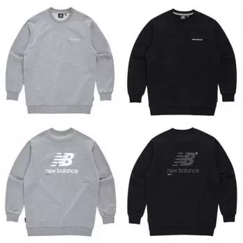 New Balance Uni Essential Back Logo Толстовка Nbncc21033 Grey/90