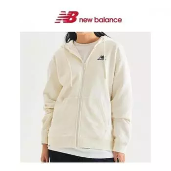 New Balance Uni Essential Brushed Hooded Zip Up Nbmdd41013 39 Single color/100(L)