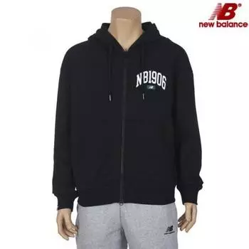 New Balance Уни Графический капюшон с застежкой-молнией Nbmdec3123 19 black/100 (L)