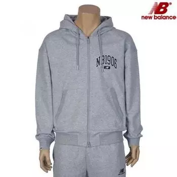 New Balance Uni Graphic Hooded Zip Up Nbmdec3123 Ac AC/90(S)