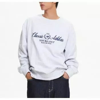 New Balance Uni Heritage Round Sweatshirt Semi Over Fit B1 Nbncf1124 1.NBNCF11243 16/S