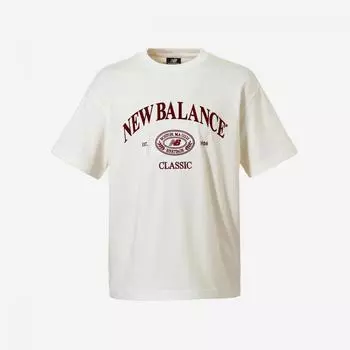 New Balance Uni HeriTage ShorT T shirT Nbnee21113 39 Ivory S