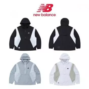 New Balance Uni Lightweight Colorblock Hoodie Anorak Nbnad22423 light blue/90(S)
