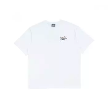 New Balance Uni Nb Boy BaskeTball LeTTering ShorT Sleeve T shirT Nbnef21543 10 XS(85)