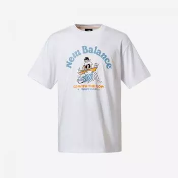 New Balance Uni Nb Boy Surf шорты футболка Nbneeb1643 10 белый S