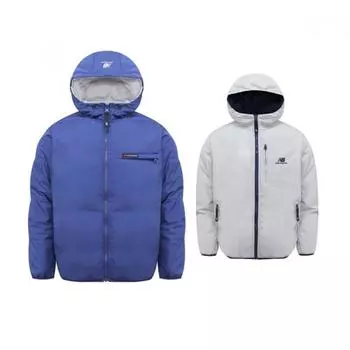 New Balance Uni Nb Двусторонний пуховик с подкладкой Синий Серый Nbnpb NBNPB4801350/L (measured 100)