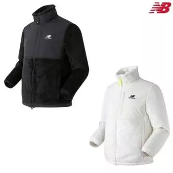 New Balance Uni Sherpa Long Hair Fleece Zip Up Nbmda49033 Ivory (95)