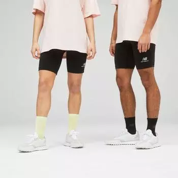 Короткие хлопковые леггинсы New Balance Uni ssentials US21501BK