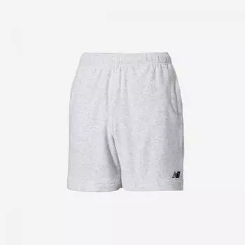 New Balance Uni Summer Terry 4.5 Shorts Nbnveb1613 16 Light Gray S