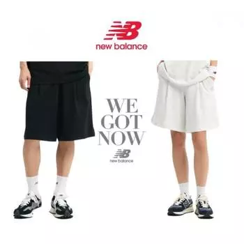 New Balance Унисекс 5 Часть Одна Подвернутые Шорты blacks/75(S)