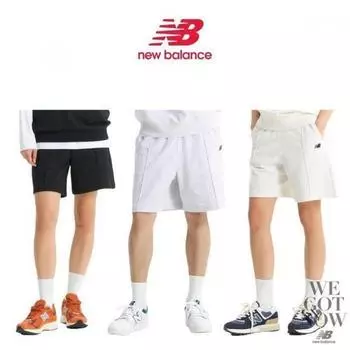 New Balance Унисекс бермуды с защипами 5 частей Nbnve21053 Light gray/75 (S)