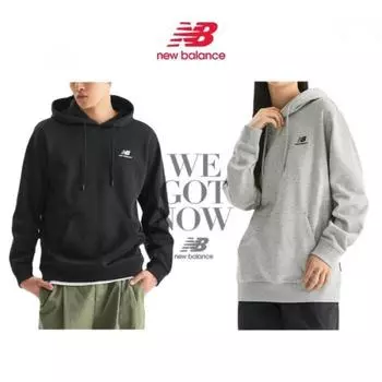 New Balance Унисекс Essentials Hoodie MELANGE GRAY/100(L)