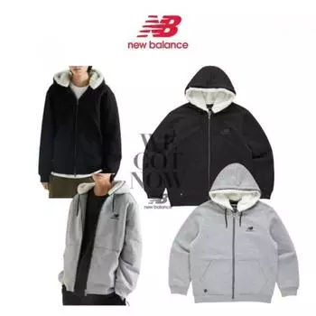 New Balance Unisex Fur Hooded Padded Jumper Nbnqc42853 Grey/90
