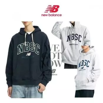 New Balance унисекс Nbsc толстовка с капюшоном Nbn0d41813 Navy90 (S)