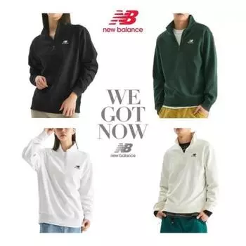 New Balance Унисекс толстовка с застежкой-молнией на половину длины Nbncd31033 light gray/90(S)