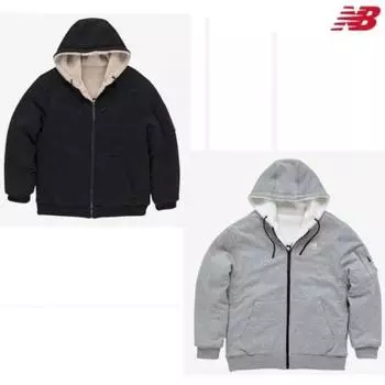 New Balance В комплект входит двусторонняя толстовка с капюшоном Uni Fleece grey85