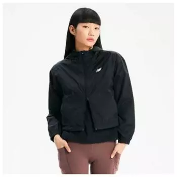 New Balance Ветровка Nqj Nbnme2w002 19 Женская Essential Running Полукроп Ветер Black series/85
