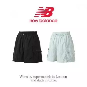 NeW Balance W 4 Part Woven Cargo Shorts Nb Light green70 (S)
