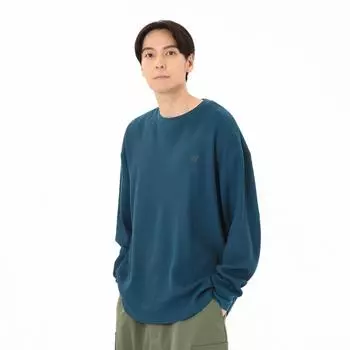 New Balance Waffle Long Sleeve Tee Dee Deep Sea Amt45686 Dee M