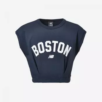 New Balance Women S boSton SleeveleSS nbngebS102 59 Navy M