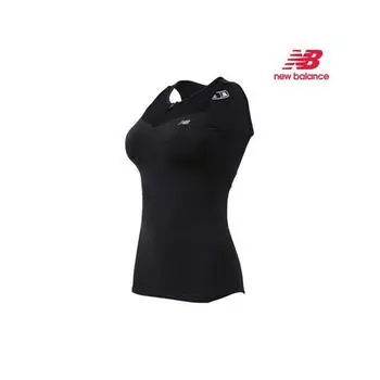 New Balance Women S Built In Cap Front Zipper SleeveleSS Black Nbng84w312 19 85S