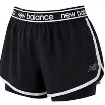 New Balance Ws01177 Шорты Relentless 2in1 Light pink (70)