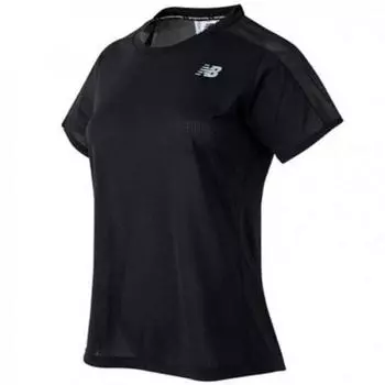 New Balance Wt01234 Impact Short Sleeve Tee Black 85